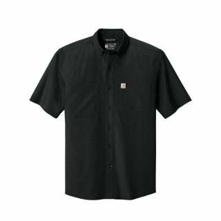 Carhartt Force Sun Defender Woven Relaxed Black Short Sleeve Shirt